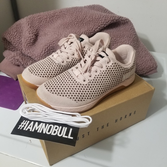 nobull blush suede trainer